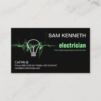 Green Lightning Electrical Wave Bulb Electrician