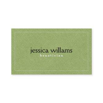 Green Linen Texture Pattern