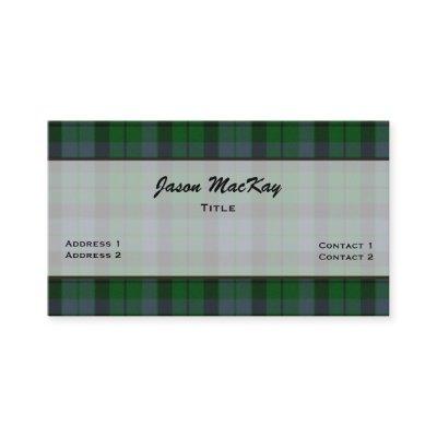 Green MacKay Tartan Plaid Custom