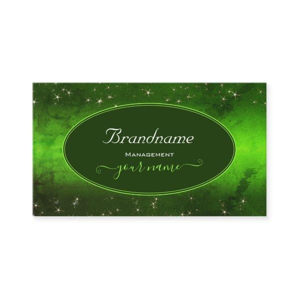 Green Marbled Pattern Cute Glitter Stars Stylish