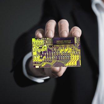 Green Modern Printed Circuit Board Custom QR Code