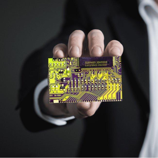Green Modern Printed Circuit Board Custom QR Code