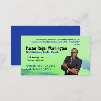 Green Pastor or Deacon Photo Church