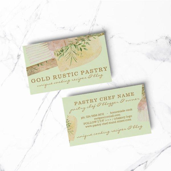 Green Pastry Chef Cake spatula bakery