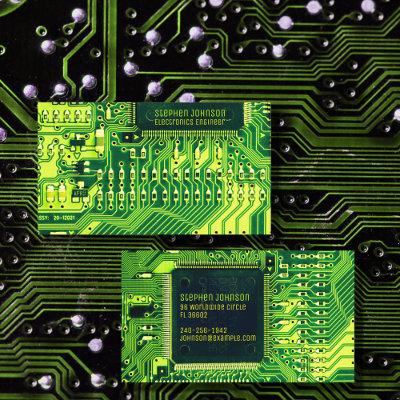 Green PCB board circuit electronics engineer