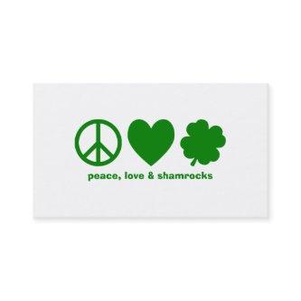 Green Peace Love & Shamrocks