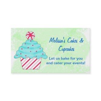 Green Peppermint Chrismas Cupcake Baking