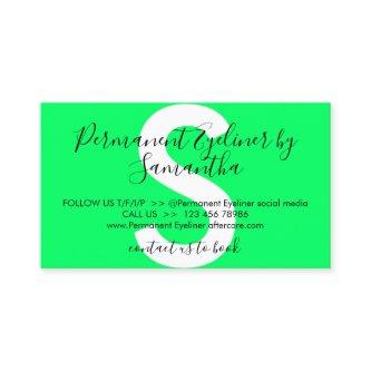 Green Permanent Eyeliner Avoids Advices Aftercare