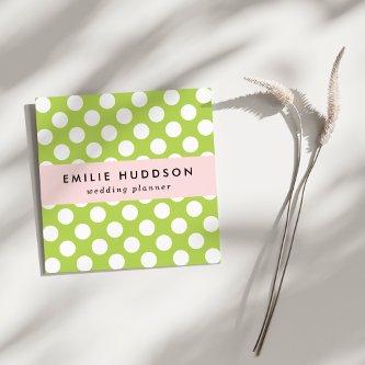 Green Polka Dots, Polka Dot Pattern, Dots, Dotted Square