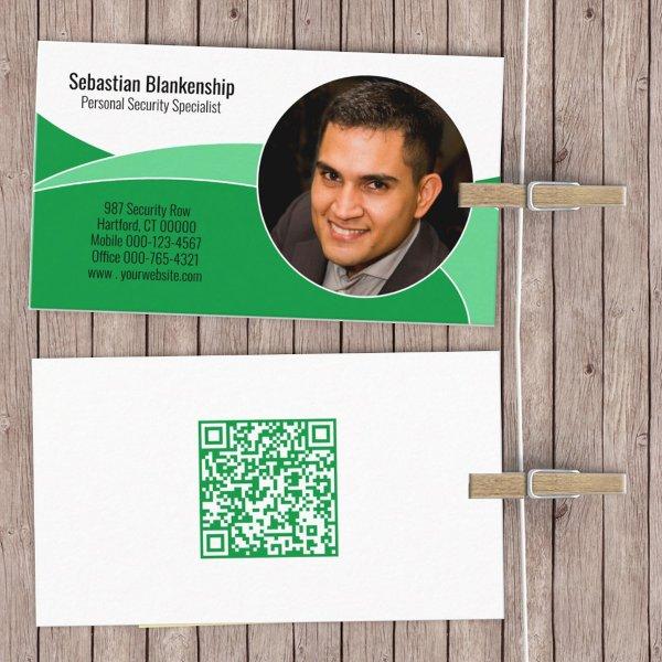 Green Security Professional Custom Photo QR Code