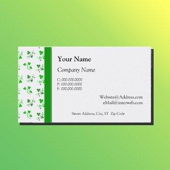 Green Shamrocks Pattern Custom