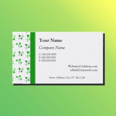 Green Shamrocks Pattern Custom