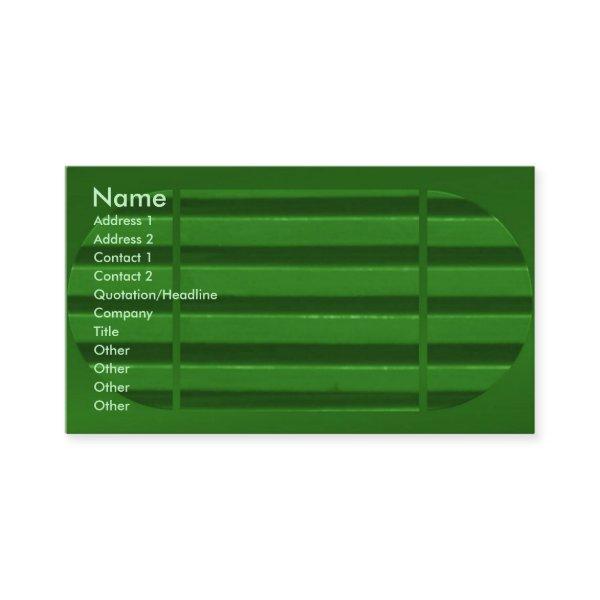 Green Shutter Profile Card