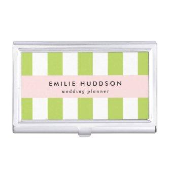 Green Stripes, White Stripes, Striped Pattern  Case
