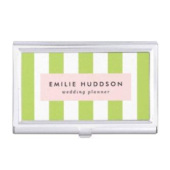 Green Stripes, White Stripes, Striped Pattern  Case
