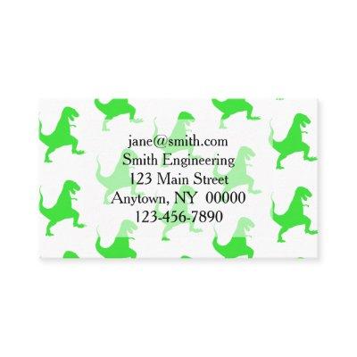 Green t-rex pattern