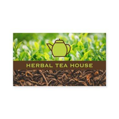 Green Teapot | Tea Plants and Dried Tea