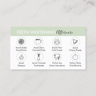 Green Teeth Whitening Aftercare Tips