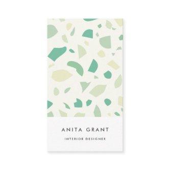 Green terrazzo pattern