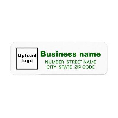 Green Texts Business Return Address Label