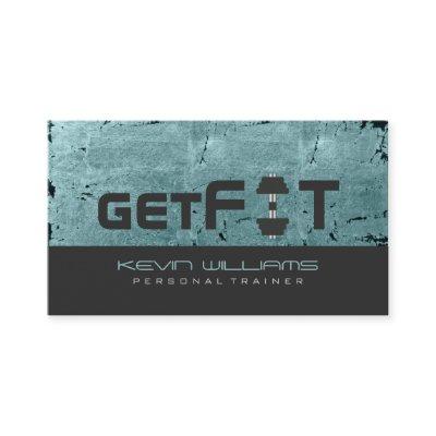 Green Tint Vintage Grunge Texture Fitness Trainer