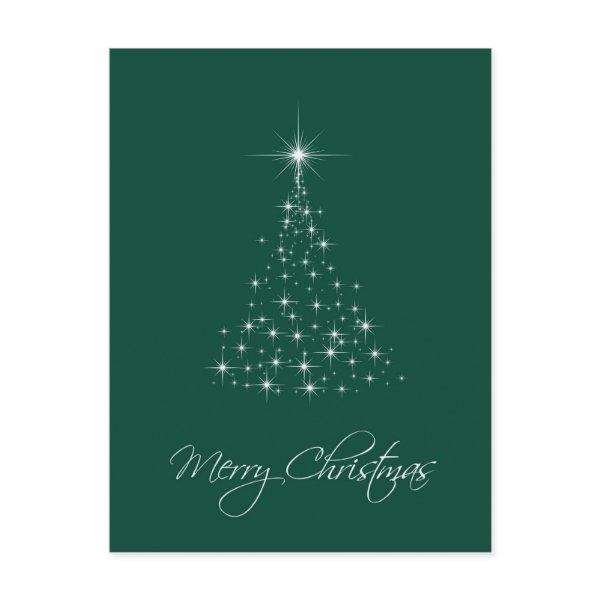 Green Tree of Lights Postcard