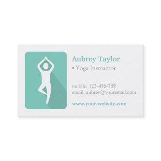 Green Tree Pose Logo Yoga