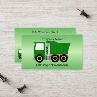 Green Truck Design Calling Card