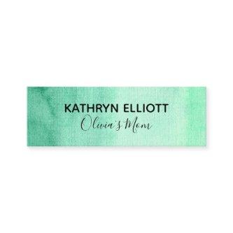 Green Watercolor Mommy Play Date Mini Calling Card