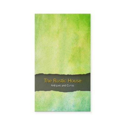Green Watercolor Wash Retail Trade