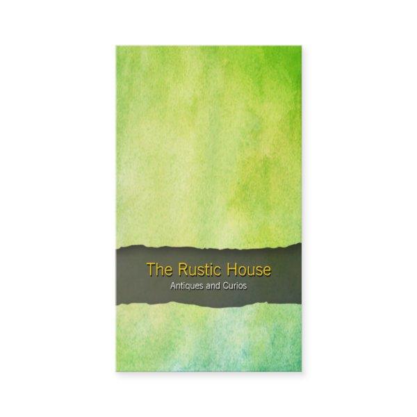 Green Watercolor Wash Retail Trade