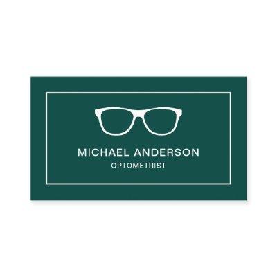 Green White Eyeglasses Eye Doctor Optometrist