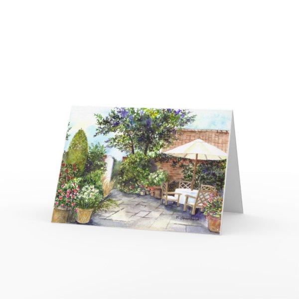 Greeting Card - Terrace of The Manor House