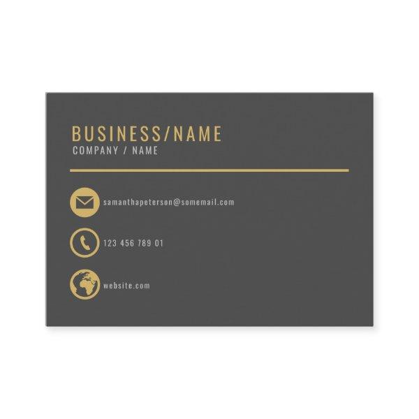 Grey and gold icons .