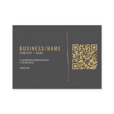 Grey and gold  QR code