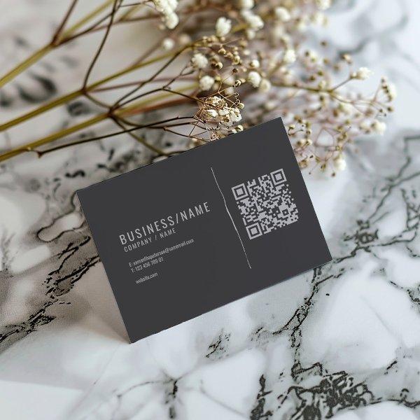 Grey and gold  QR code