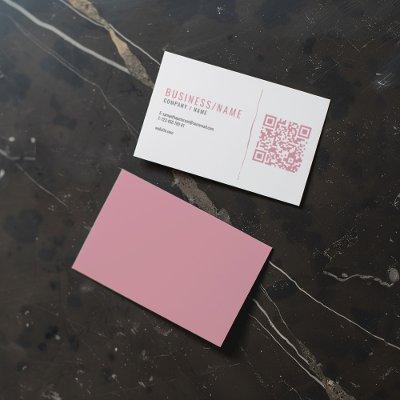 Grey and pink  QR code
