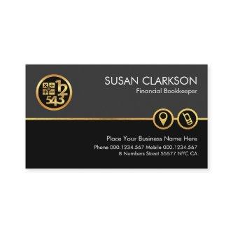 Grey Black Layer Gold Numbers Calculator