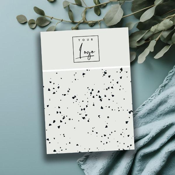 Grey Black Terrazzo Texture 2 Stud Earring Display