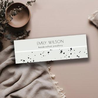 Grey Black Terrazzo Texture Stud Earring Display Mini