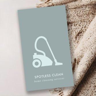 GREY BLUE SIMPLE VACUUM CLEANER CLEANING SERVICE