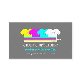 Grey Brightly Colored Shirts Paint Brush