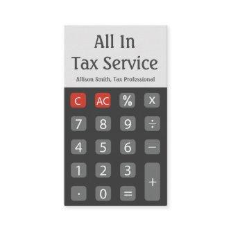 Grey Calculator Tax Service