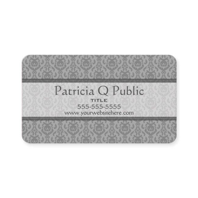 Grey Damask Pattern