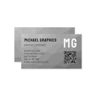 Grey Gradient Geometric Mesh Pattern Elegant