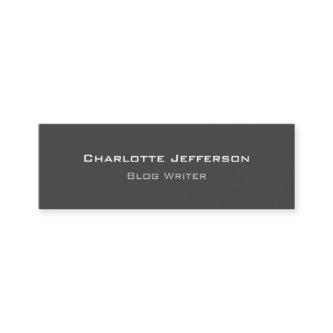 Grey Minimalist Blog Writer Internet Web Designer Mini