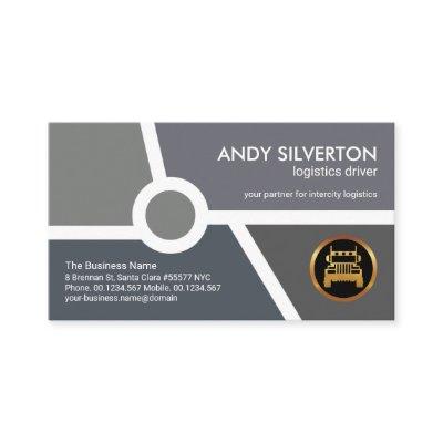 Grey Monochrome Topography Map Logistics Driver