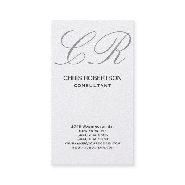 Grey Monogram Consultant