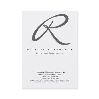 Grey Monogram White Chubby