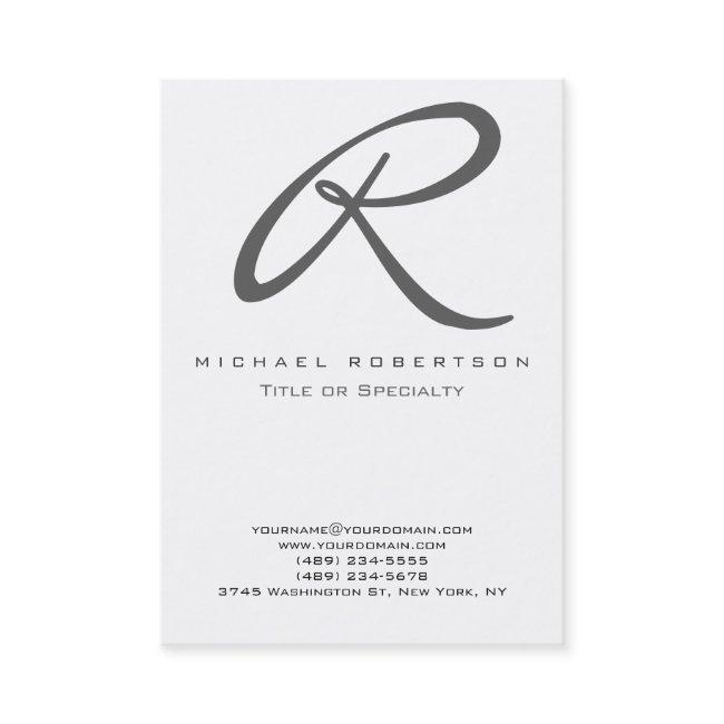 Grey Monogram White Chubby